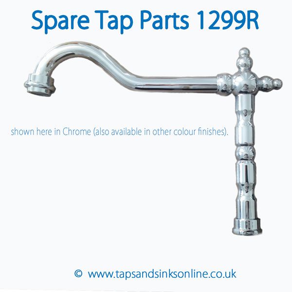 1299R Kitchen Spout (San Marco Florence & San Marco Tuscany) shown here in Chrome.