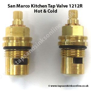 San Marco Kitchen Tap Valve 1212R hot and cold.