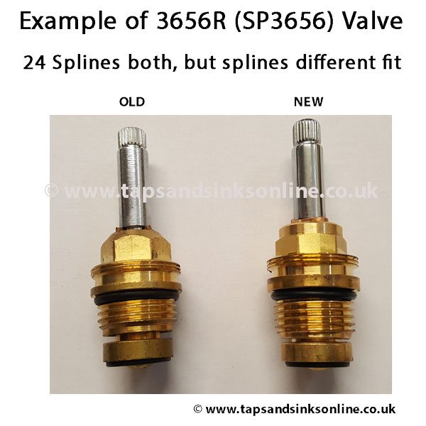Example of 3656R SP3656 Old V New Valve