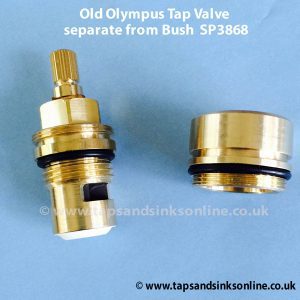 Old Olympus Tap Valve separate from Bush SP3868