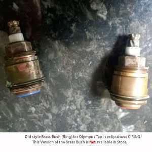 Old Brass Bush (with lip) . Can be used with the New Valve but the Brass Bush 3868R is not suitable if your Tap has the old brass bush style.