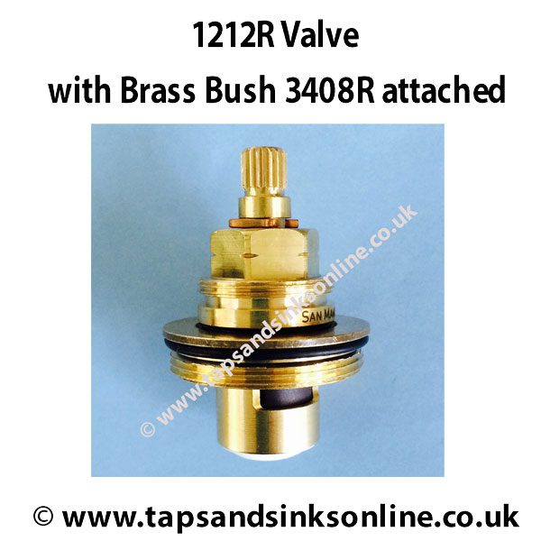 1212R and 3408R Brass Bush attached
