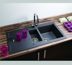 Carron Phoenix Bali 150 Granite Sink with 2 Revolution Wastes