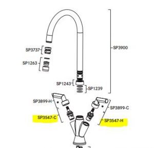 Vesta Installation Guide 3547R valve showing hot and cold