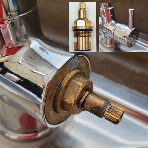 Athena Tap showing Handle and Valve 3819R