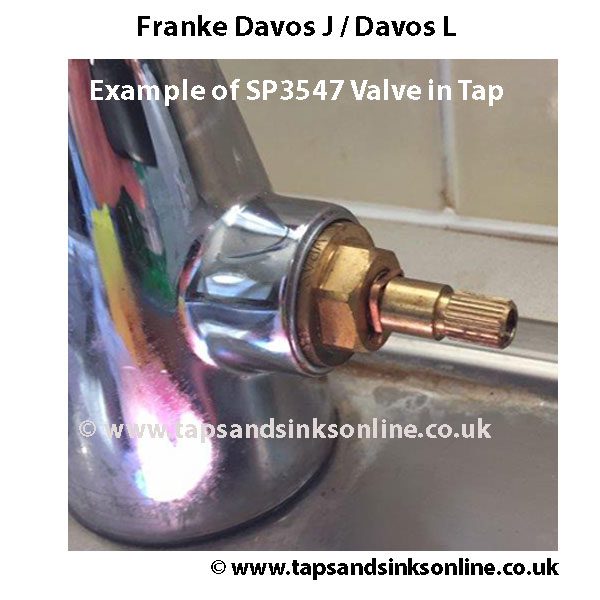 Franke Davos J L SP3547 Valve in Tap 