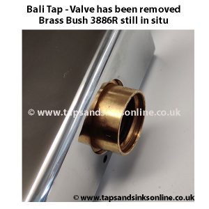 Bali Tap 3886R bush in tap , valve removed  