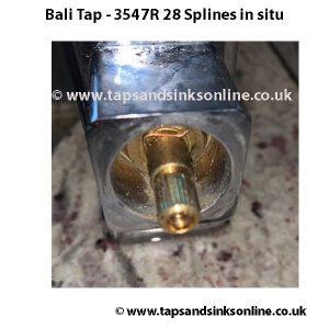 Carron Bali Tap SP3547 Valve in situ