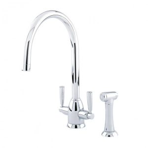 4866 Oberon Monobloc Sink Mixer with 'C' Spout and Rinse Tap Parts