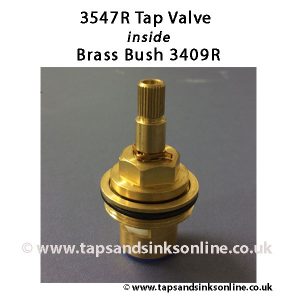 Alba Tap Valve 3547R inside Brass Bush 3409R