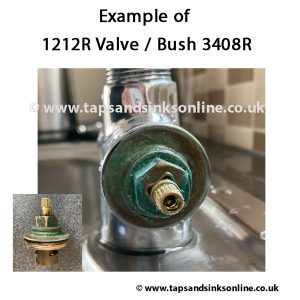 Example of 1212R Valve Bush 3408R in Kitchen Tap