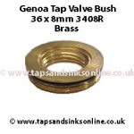 Genoa Tap 36 x 8mm Valve Bush 3408R Brass