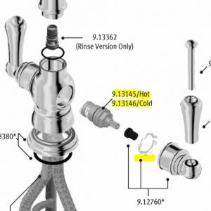 Picardie Tap Blue Print showing Valves & C Clip