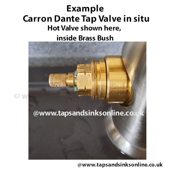 Carron Dante Tap Hot Valve in Situ Example