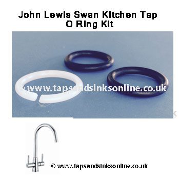 john lewis swan kitchen tap o ring kit 1239R