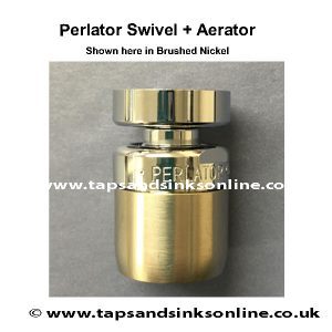 Perlator Swivel Aerator Brushed Nickel Detail