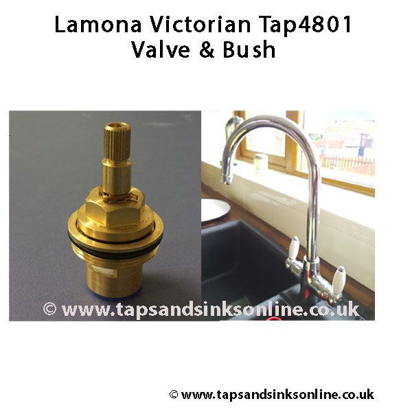 lamona victoria tap4801 valve with bush