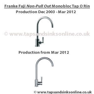 Franke Fuji O Ring Kit (non Pull Out Version)