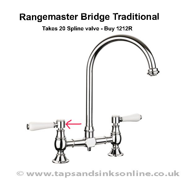 Rangemaster Bridge Traditional Handle Detail 1212R