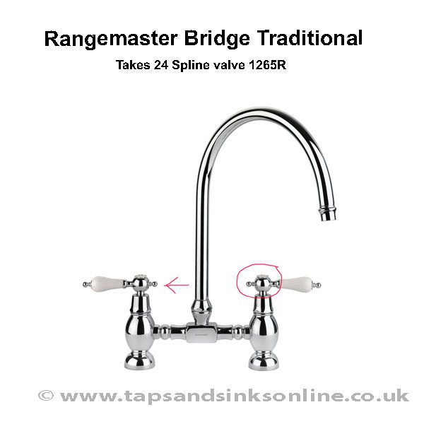 Rangemaster Bridge Traditional Handle Detail 1265R