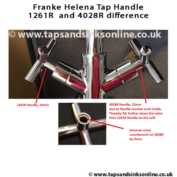 Franke Helena Tap Handle 1261R and 4028R