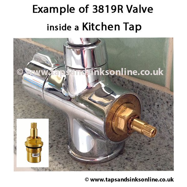 Example of 3819R Valve in Kitchen Tap
