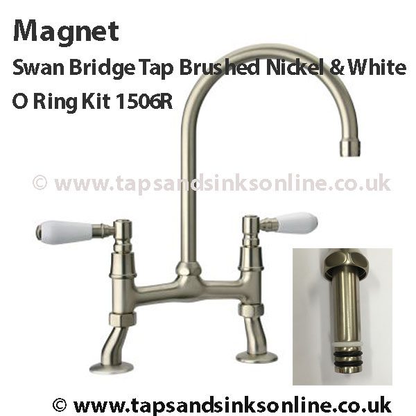 Magnet Swan Bridge Tap B.N White O Ring Kit.