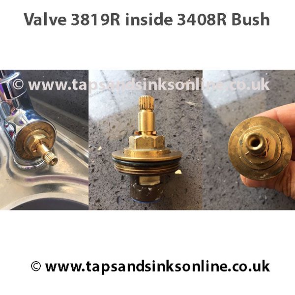 Example of 3819R Valve Bush 3408R in Kitchen Tap