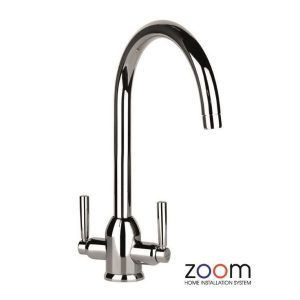 abode brampten kitchen tap monobloc chrome twin levers zp1010