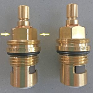 4276r pair valves hot and cold with arrows