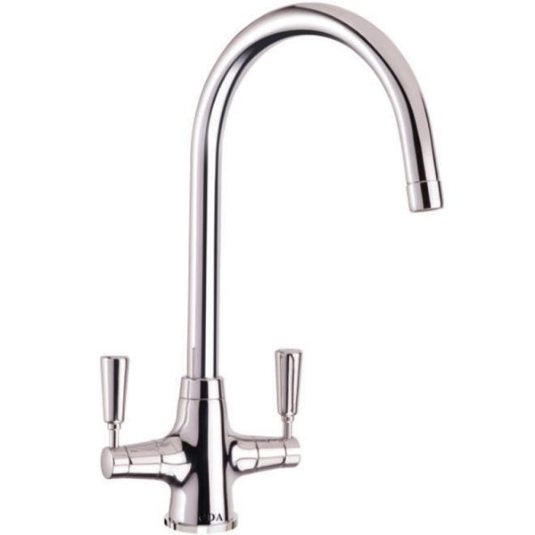 cda monobloc dual lever chrome kitchen sink mixer tap tt41ch
