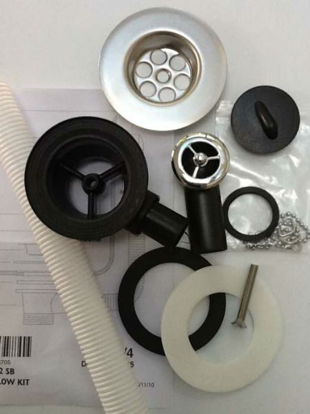 Kitchen Sink Spares Waste Kit 50mm Waste Outlet Standard Waste Kit